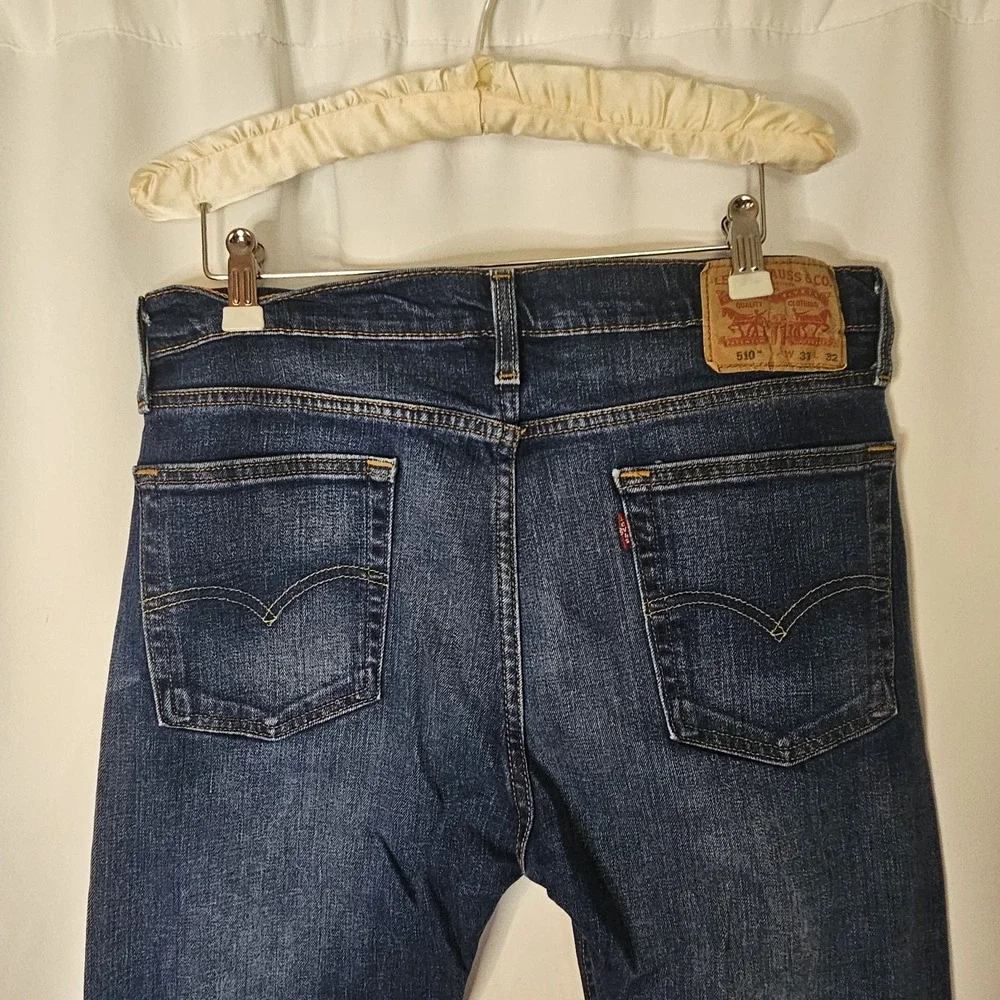 Levi's 510 Skinny Fit Jeans Mens 33x32 Blue  Medium Wash Denim